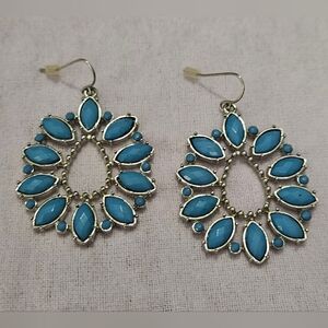Blue/Turquoise Silver Earrings